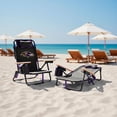 thumbnail image 2 of Logo Brands Baltimore Ravens Reclining Beach Chair, 2 of 7