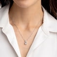 thumbnail image 8 of Lab White Sapphire Pendant and Earring Set in Sterling Silver, 8 of 9
