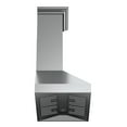 thumbnail image 4 of Forno Orvieto Wall Mount Range Hood In Stainless-Steel with Baffle Filters & Chimney, 4 of 4