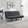 thumbnail image 1 of Eden Fabric Convertible Futon Sofa, Assorted Colors, 1 of 10