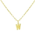 thumbnail image 1 of Initial Paperclip Chain Pendant Necklace in 14K Gold, 1 of 5