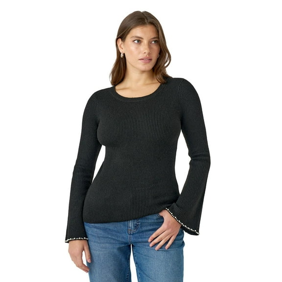 Edited by Hunter McGrady Women's Pearl Trim Sweater