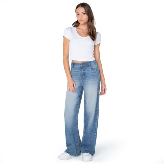 BCBG Generation Women's Baggy Wide Leg Jean