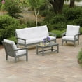 thumbnail image 1 of POLYWOOD Gulf Shores Sofa Seating Set with Sunbrella Fabric, 4pc, 1 of 11