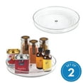 thumbnail image 5 of iDesign 2-Piece Set of 9" Clear Turntable Lazy Susan Organizers, 5 of 9