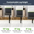 thumbnail image 6 of GhostBed DuoCoil 13" Medium Plush Hybrid Mattress and Adjustable Base Set, 6 of 8