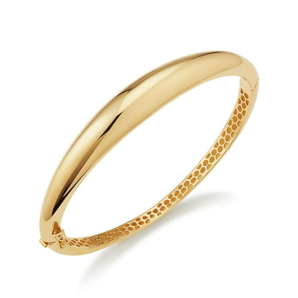 Graduated Dome Bangle Bracelet in 14k Gold