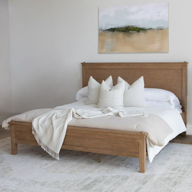 details by Becki Owens Ren Platform Bed, Distressed Natural Wood