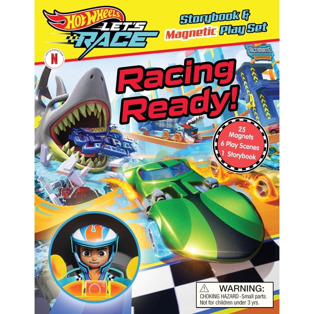 Hot Wheels Let's Race Magnetic Playset, Hardcover