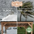 thumbnail image 5 of Backyard Discovery Arcadia Cedar Gazebo with PowerPort, Choose Size, 5 of 9