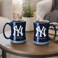 thumbnail image 4 of Logo Brands New York Yankees 14oz Relief Mug Set, 4 of 4