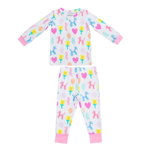 Angel Dear Baby Girls Long Sleeve Loungewear Set
