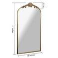 thumbnail image 6 of Azalea Park Filigree Floor Mirror, Gold Metal Frame, 6 of 9