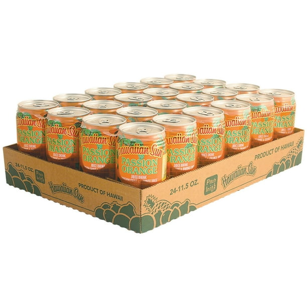 Hawaiian Sun Passion Orange Juice Drink, 11.5 fl. oz., 24 pk