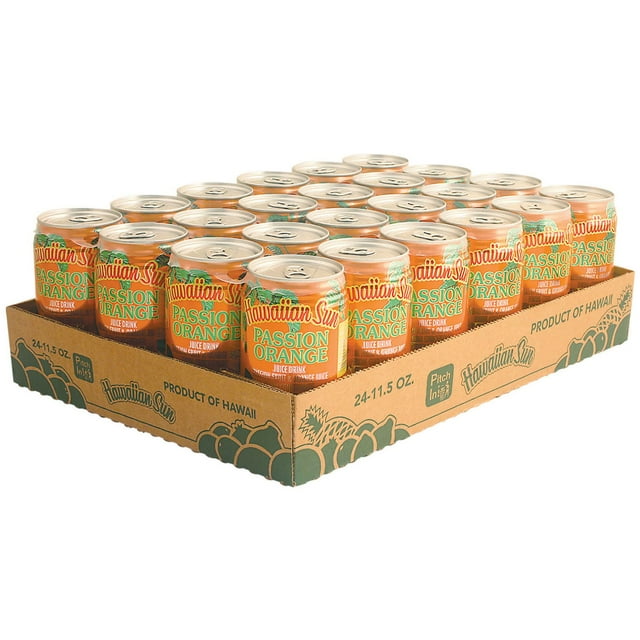 Hawaiian Sun Passion Orange Juice Drink, 11.5 fl. oz., 24 pk.