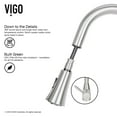 thumbnail image 7 of VIGO Pull-Out Spray Kitchen Faucet, Stainless Steel Finish, 7 of 9