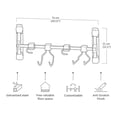 thumbnail image 3 of Keter Multi Hanger Mount Tool Storage Rack Wall Organizer, 3 of 14