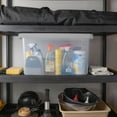 thumbnail image 2 of Tough Box 66-Quart Clear Storage Bin, 2 of 6