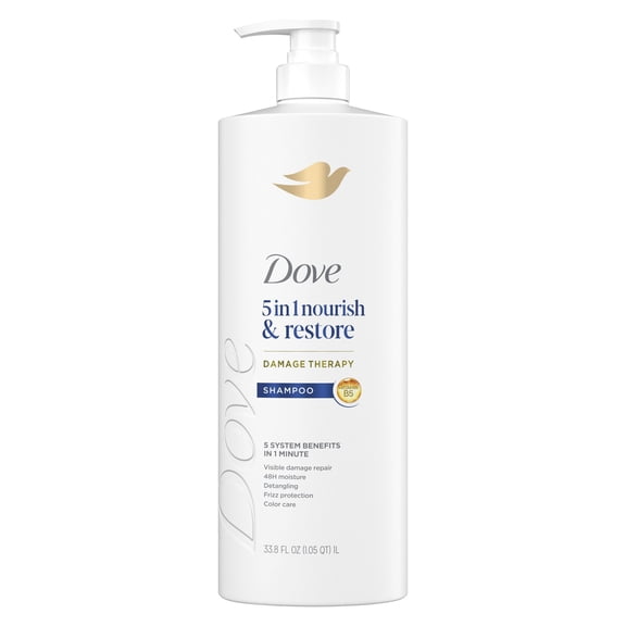 Dove Nourish & Restore 5-in-1 Shampoo, 33.8 fl. oz.