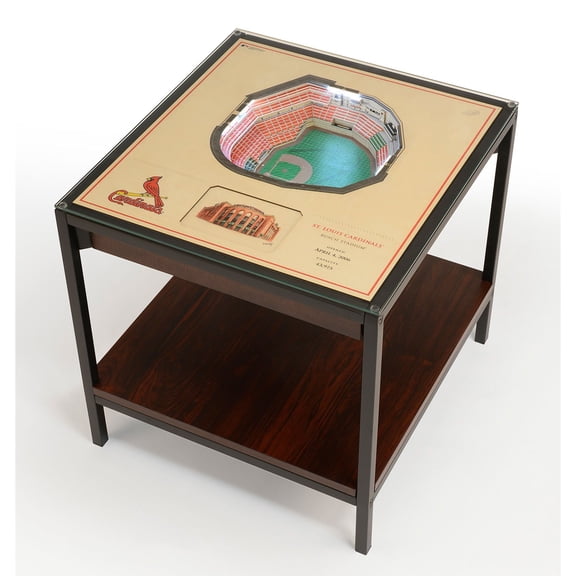 YouTheFan St. Louis Cardinals Lighted Stadium End Table