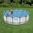 thumbnail image 1 of Bestway Power Steel 14’ x 42” Round Above Ground Pool Set, 1 of 15