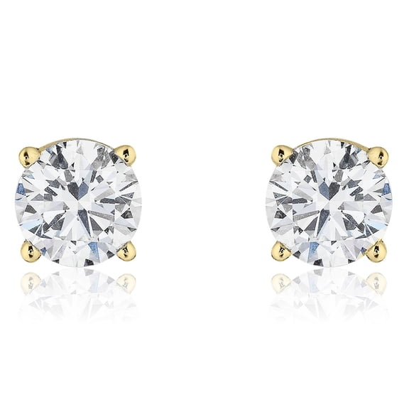 1.00 CT. T.W. Round Diamond Studs in 18K Gold