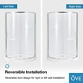 thumbnail image 5 of Breeze 36” x 36” x 77” Corner Shower Kit with Clear Glass, Walls, Base and Hardware, 5 of 13