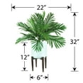 thumbnail image 4 of Faux 32" Phoenix Palm in White Ceramic Stand, 4 of 4