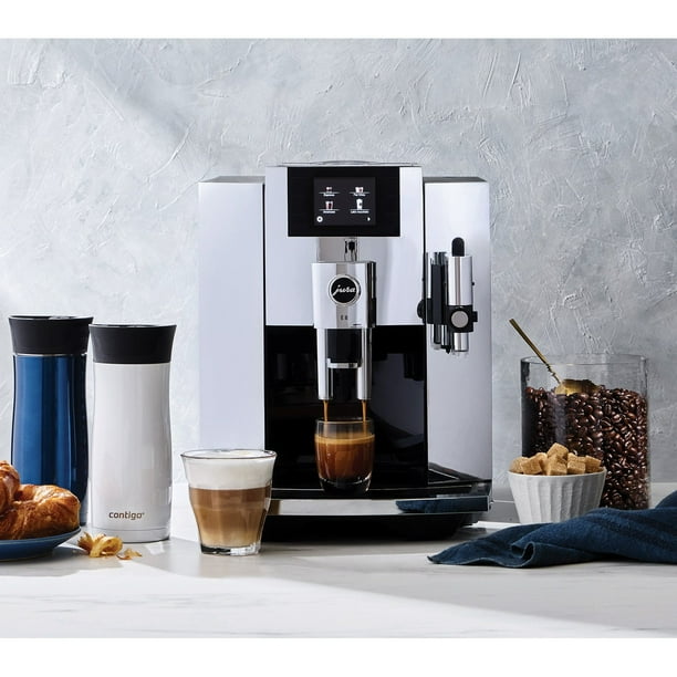 Jura E8 Chrome Fully Automatic Espresso Machine, Includes 17