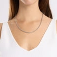 thumbnail image 5 of Oval Box Chain Necklace in Sterling Silver, 5 of 7
