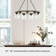 thumbnail image 6 of Hunter Devon Park with Clear Glass Chandelier Ceiling Light Fixture, 6 of 9