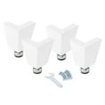thumbnail image 1 of Seville Classics UltraHD 6" Tall Leveling Feet with Rubber Base, Set of 4 or 6, 1 of 4