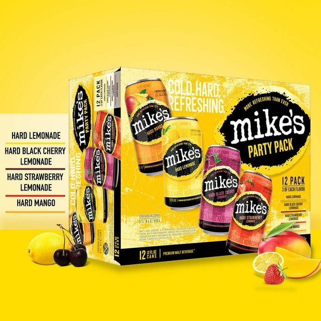 Mike's Hard Lemonade Variety Pack, 12 fl. oz. can, 12 pk.
