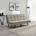 thumbnail image 1 of Eden Fabric Convertible Futon Sofa, Assorted Colors, 1 of 10