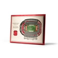 thumbnail image 1 of YouTheFan NC State Wolfpack 17"x13" 3D 5 Layer Stadium View Wall Art, 1 of 5
