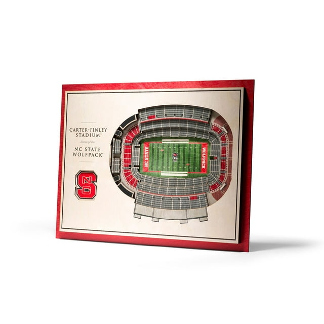 YouTheFan NC State Wolfpack 17"x13" 3D 5 Layer Stadium View Wall Art