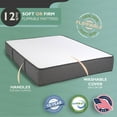 thumbnail image 5 of LulaaBED 12" Soft & Firm Flippable Memory Foam Mattress & Adjustable Base Set, 5 of 12