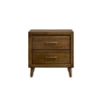 thumbnail image 2 of Society Den Zuma 2-Drawer Nightstand in Walnut, 2 of 9