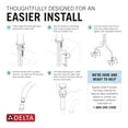 thumbnail image 5 of Delta Alux™ Single Handle Bathroom Faucet in Spotshield Brushed Nickel, 5 of 11