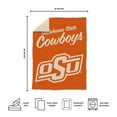 thumbnail image 5 of Logo Brands OK State Cowboys Luxe Dreams Throw, 60" x 80", 5 of 6