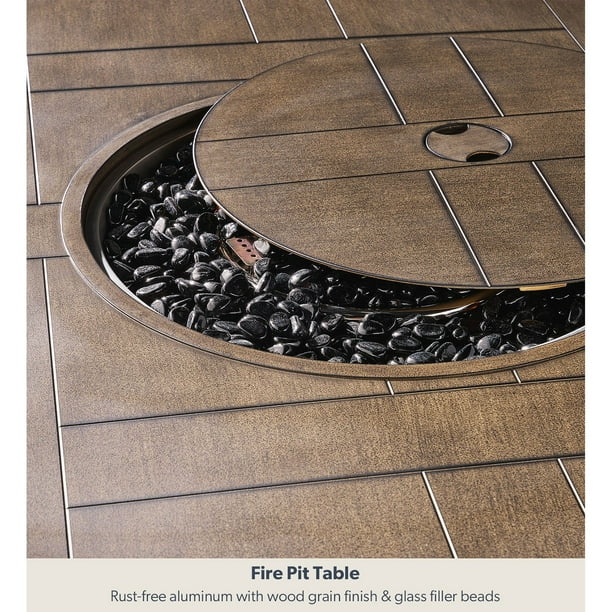 Member's Mark Athena Fire High Dining Set, 7pc - Samsclub.com