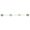 thumbnail image 2 of Multi Gemstone Station Necklace in 14K Gold, 2 of 6