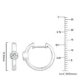 thumbnail image 4 of 0.20 CT. TW. Diamond Bezel Huggie Hoop Earrings in 14K Gold, 4 of 5