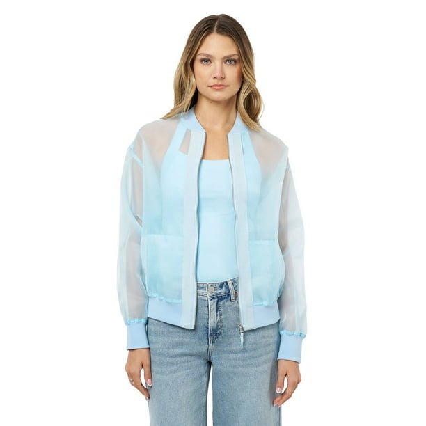 Edited by Remi Bader Women's Sheer Bomber Jacket - Samsclub.com