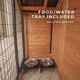 thumbnail image 13 of Backyard Discovery 7' x 5' Cedar Wood and Galvanized Steel Animal Enclosure with Feeding Door, 13 of 16