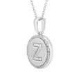 thumbnail image 2 of Diamond Initial Pendant Necklace in Sterling Silver, 2 of 5