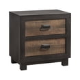 thumbnail image 1 of Harrison 2-Drawer MDF and Particle Board Nightstand, Walnut, 1 of 5