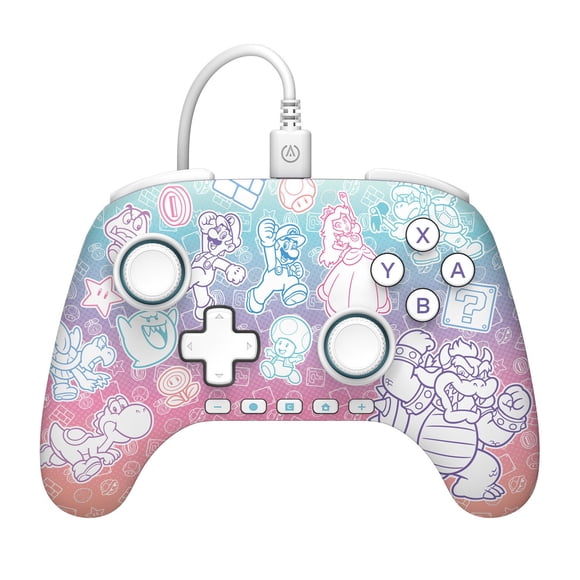 PowerA Advantage Wired Controller for Nintendo Switch 2 - Mushroom Kingdom