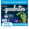 thumbnail image 1 of Goodnites Nighttime Bedwetting Underwear for Boys, Sizes Extra Small - Extra Extra Large, 1 of 13