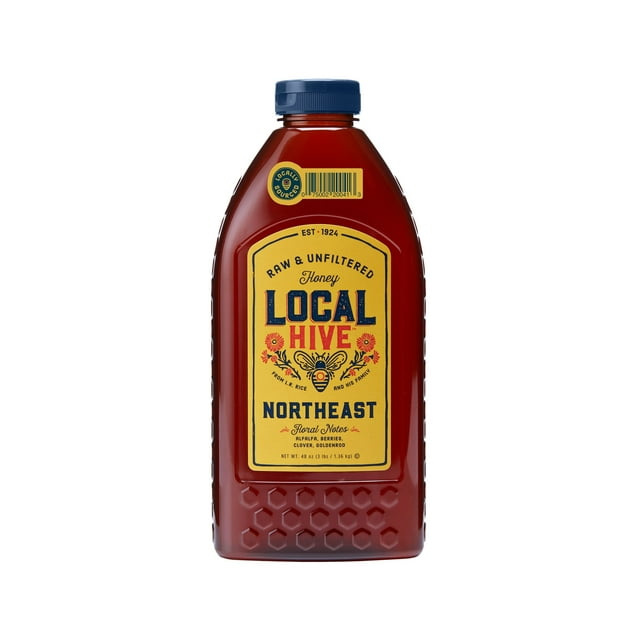 Local Hive Northeast Raw & Unfiltered Honey, 48 oz.